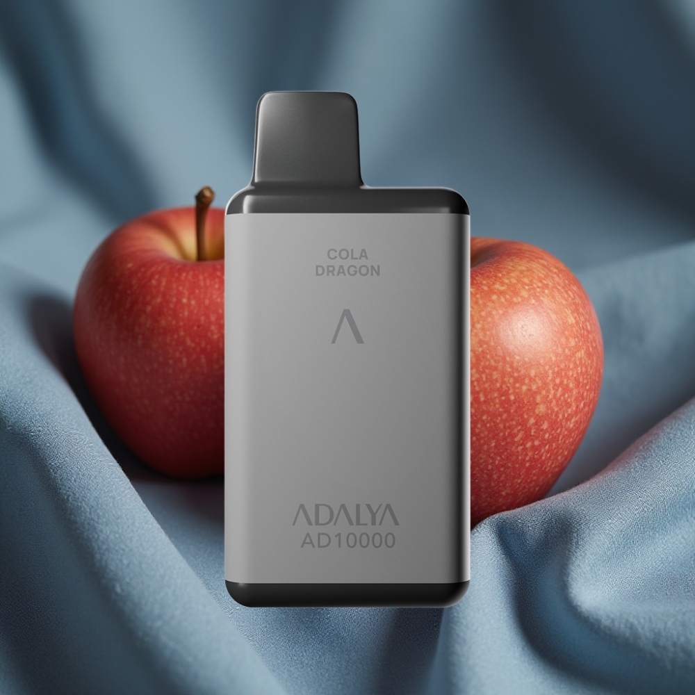 Adalya AD 10000 Puffs Uzay Grisi İki Elmalı Disposable Vape