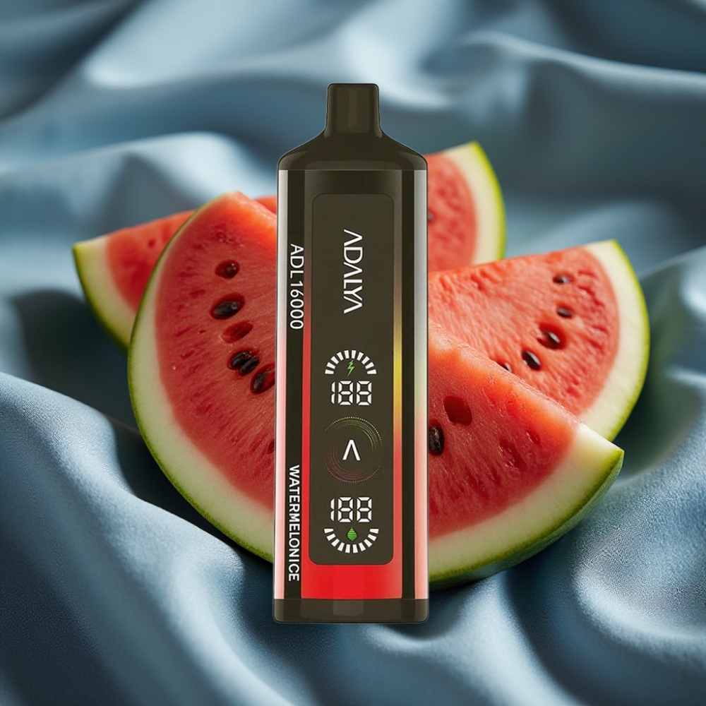 Adalya ADL 16000 PRO Puffs Disposable Vape Karpuz Buzlu Çelik Boru Dijital Ekran
