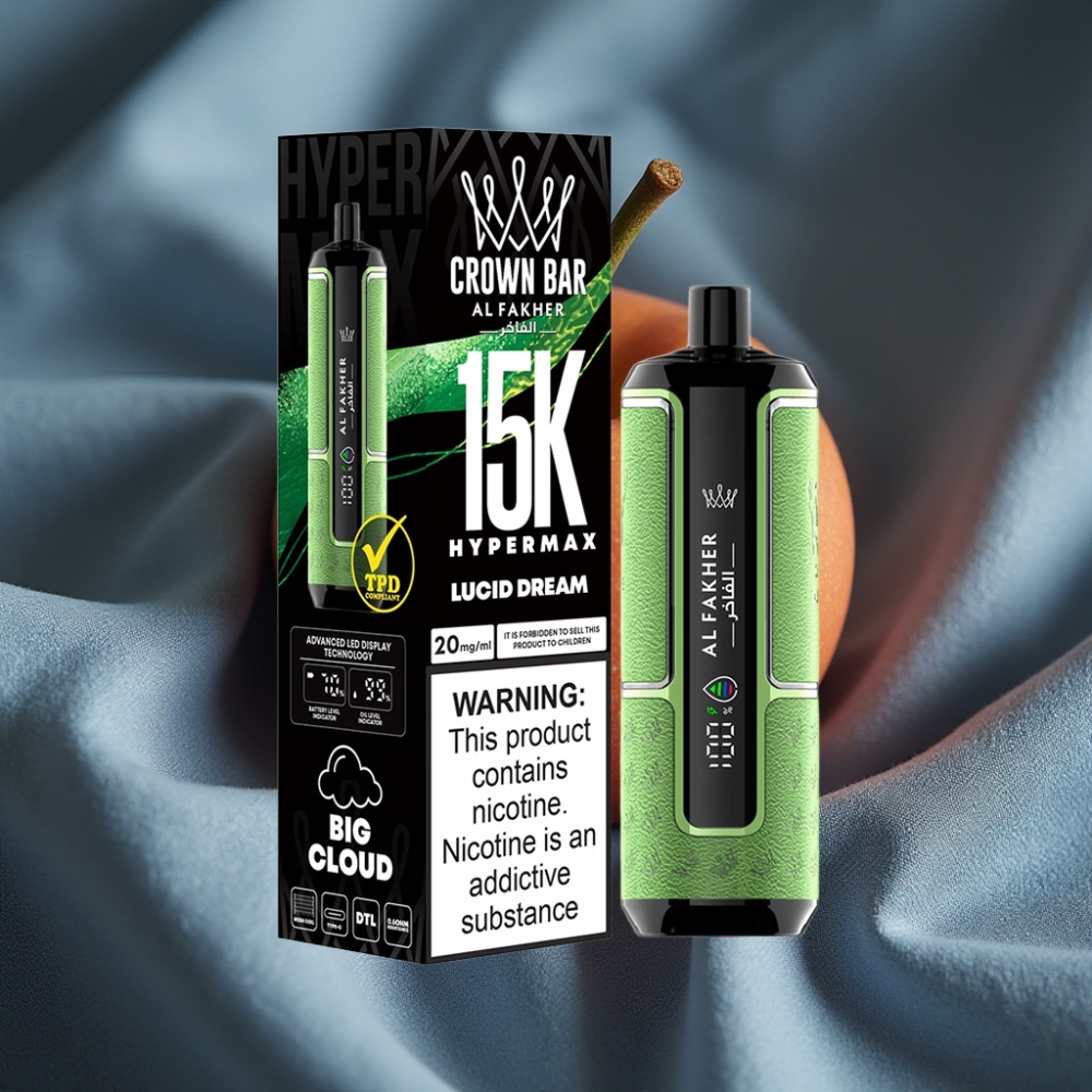 Al Fakher Crown Bar 15K Hypermax 22ml 600mAh Type-C DTL Rüya Esintisi