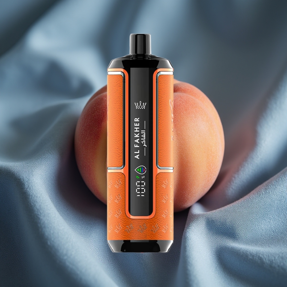 Al Fakher Crown Bar 15K Hypermax 22ml 600mAh Type-C Şeftali Buz Disposable Vape Kit