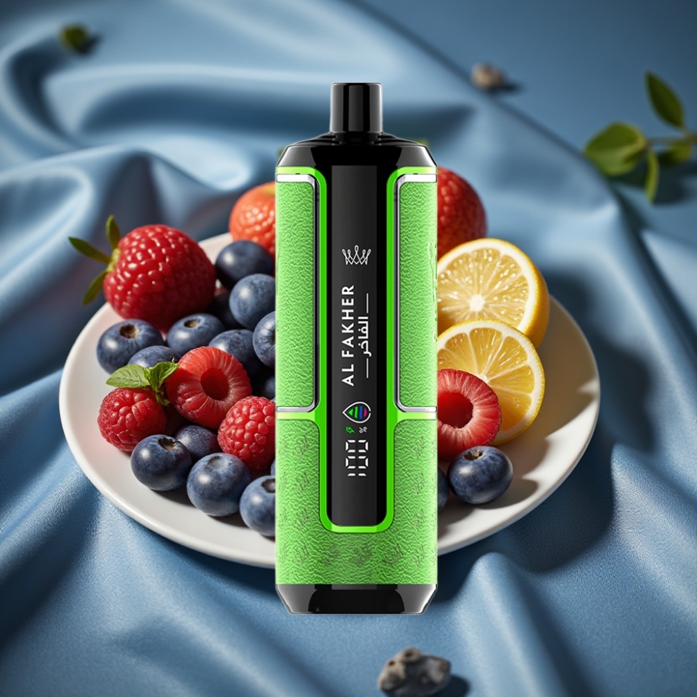 Al Fakher Crown Bar 15K Hypermax Taşınabilir 22ml Mavi Ahududu Limonata