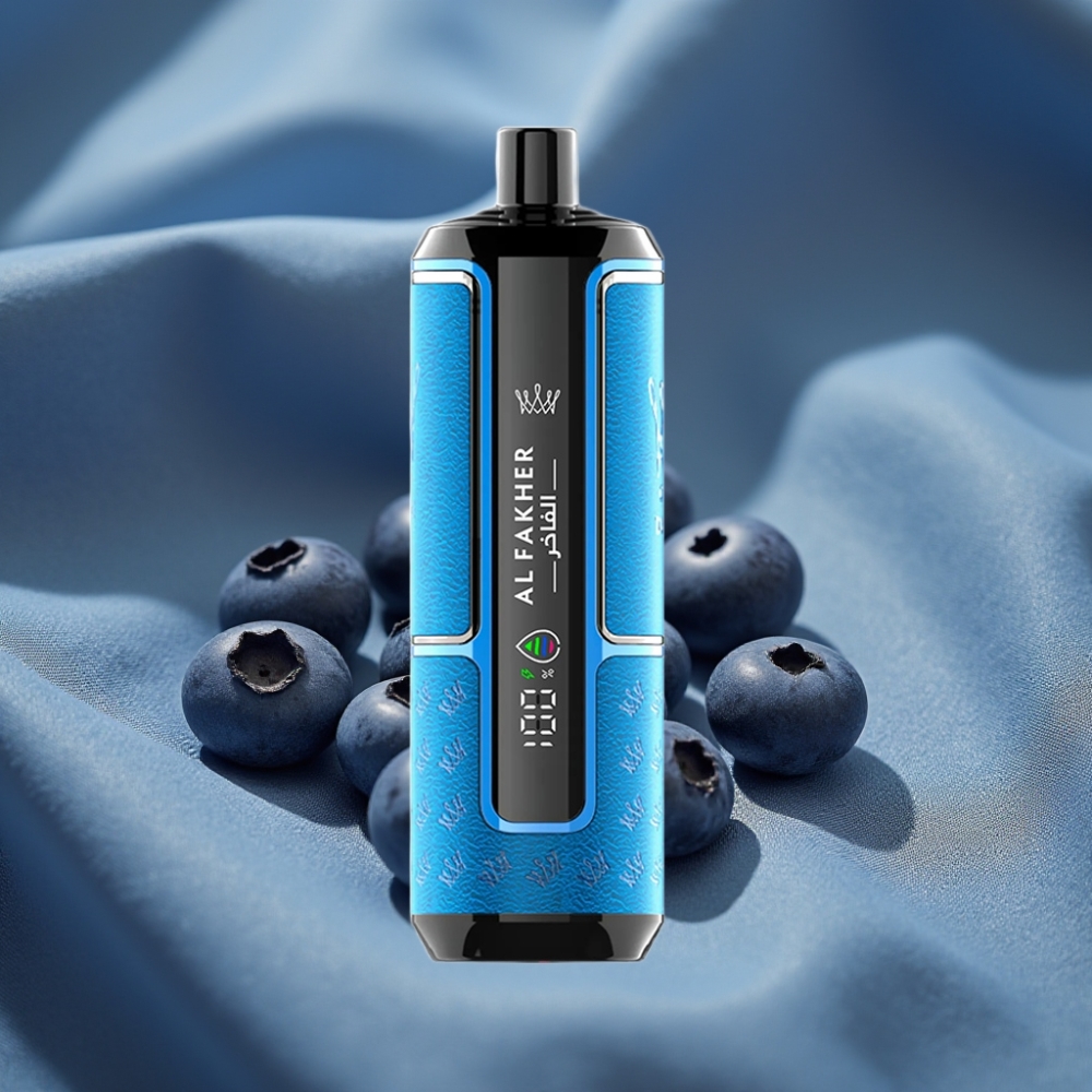 Al Fakher Crown Bar 15K Hypermax Taşınabilir 22ml Yaban Mersini Sakızı Disposable Vape Kit