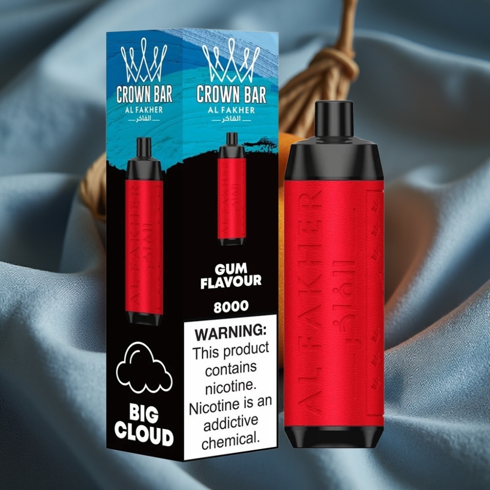 Al Fakher Crown Bar 8000 Crystal 18ml Sakız Aromalı Disposable Vape