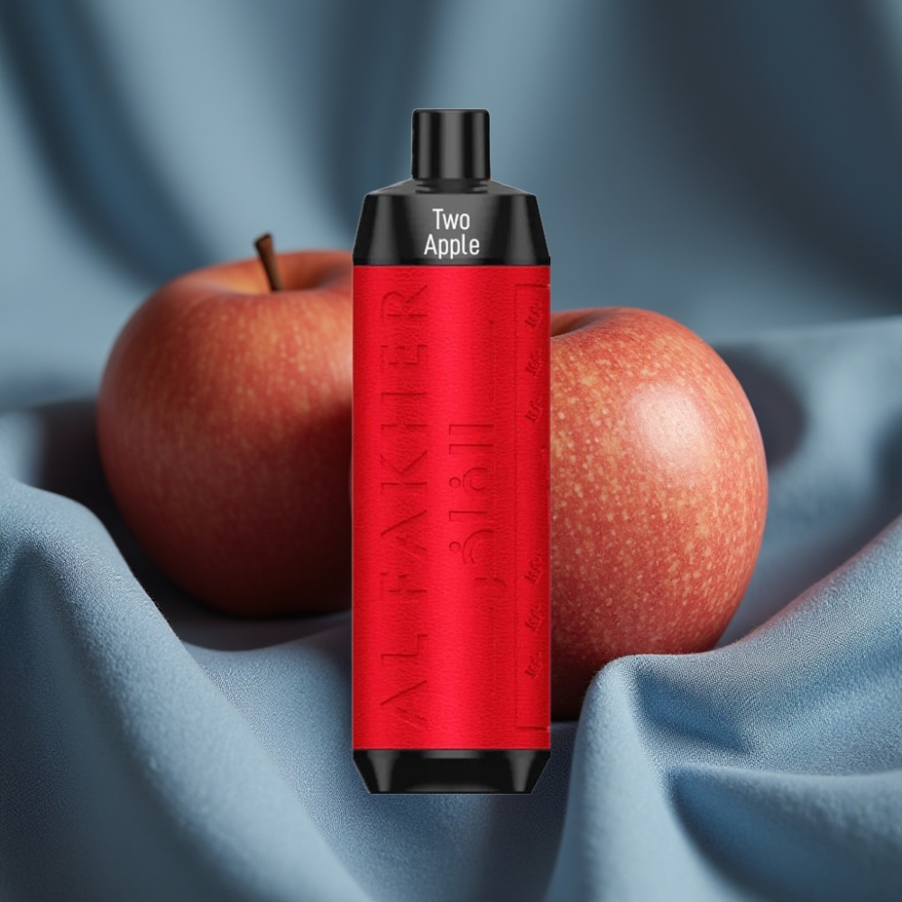 Al Fakher Crown Bar 8000 Crystal Çift Elma Aromalı 18ml 5mg Nikotin USB-C Şarjlı Disposable Vape