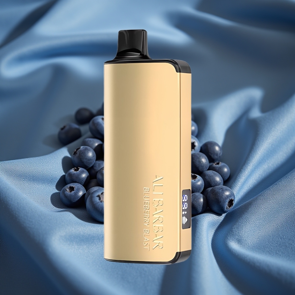 Alibarbar Ingot 9000 Puff 22ml 2350mah LED Mavi Böğürtlen Patlaması