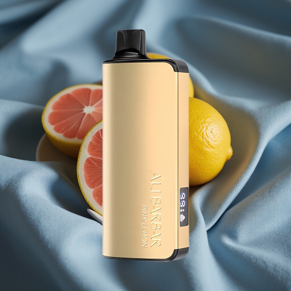 Alibarbar Ingot 9000 Puff 2350mAh LED Ekran Pembe Limon