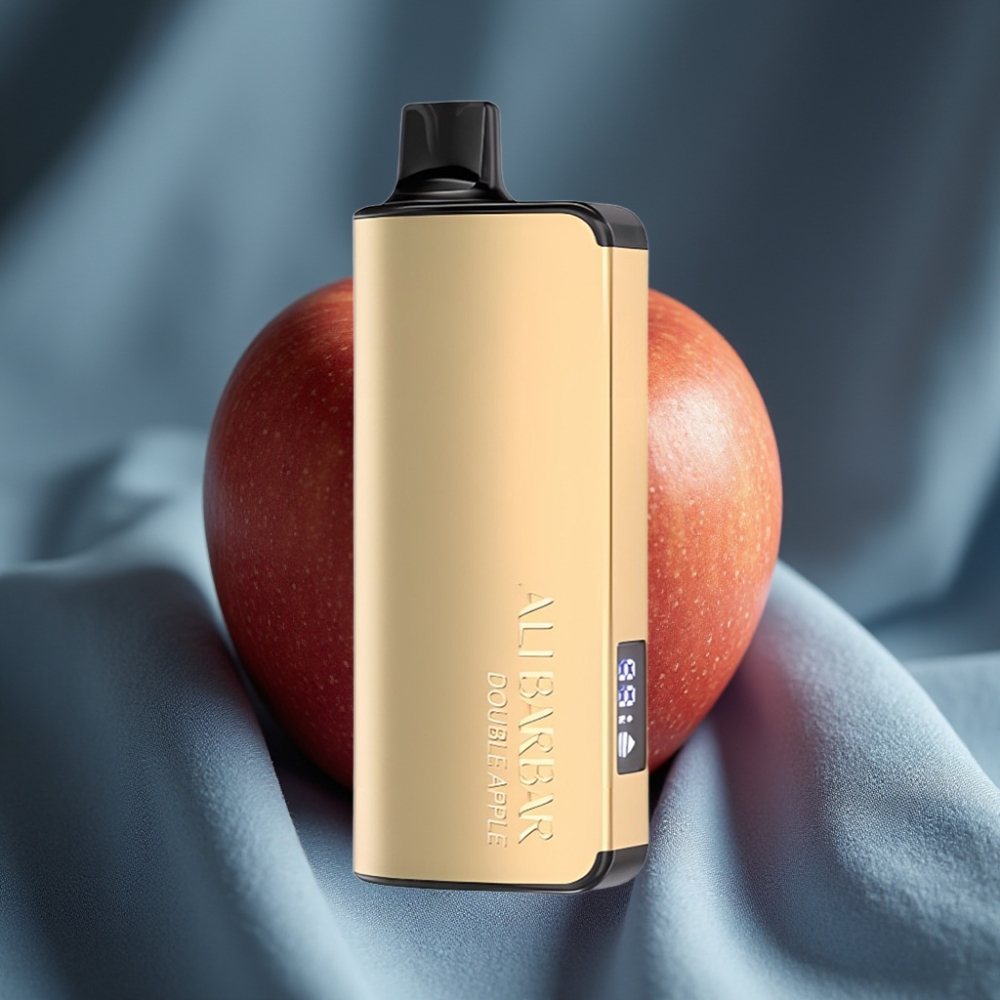 Alibarbar Ingot 9000 Puffs 22ml 2350mah Çift Elma LED Ekran