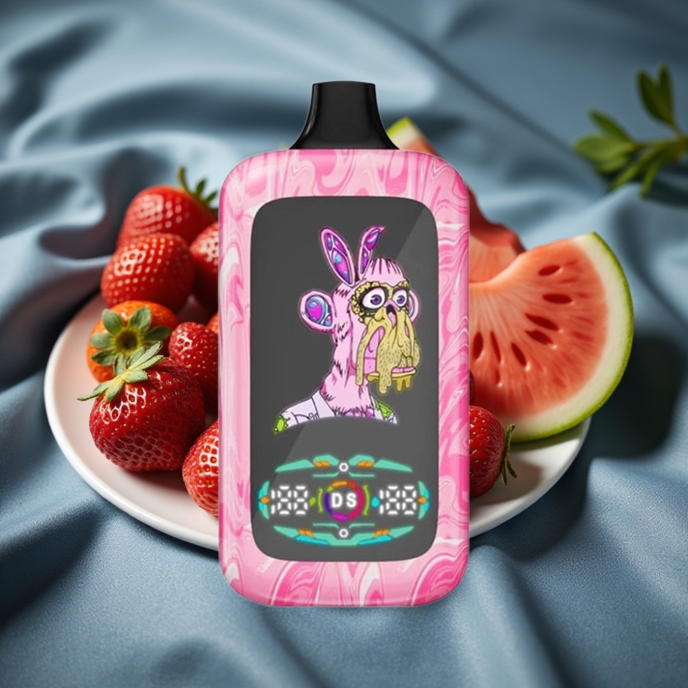 Fumot Digital Monkey 40000 Puff Çilek Karpuz Dual Mesh Coil Disposable Vape