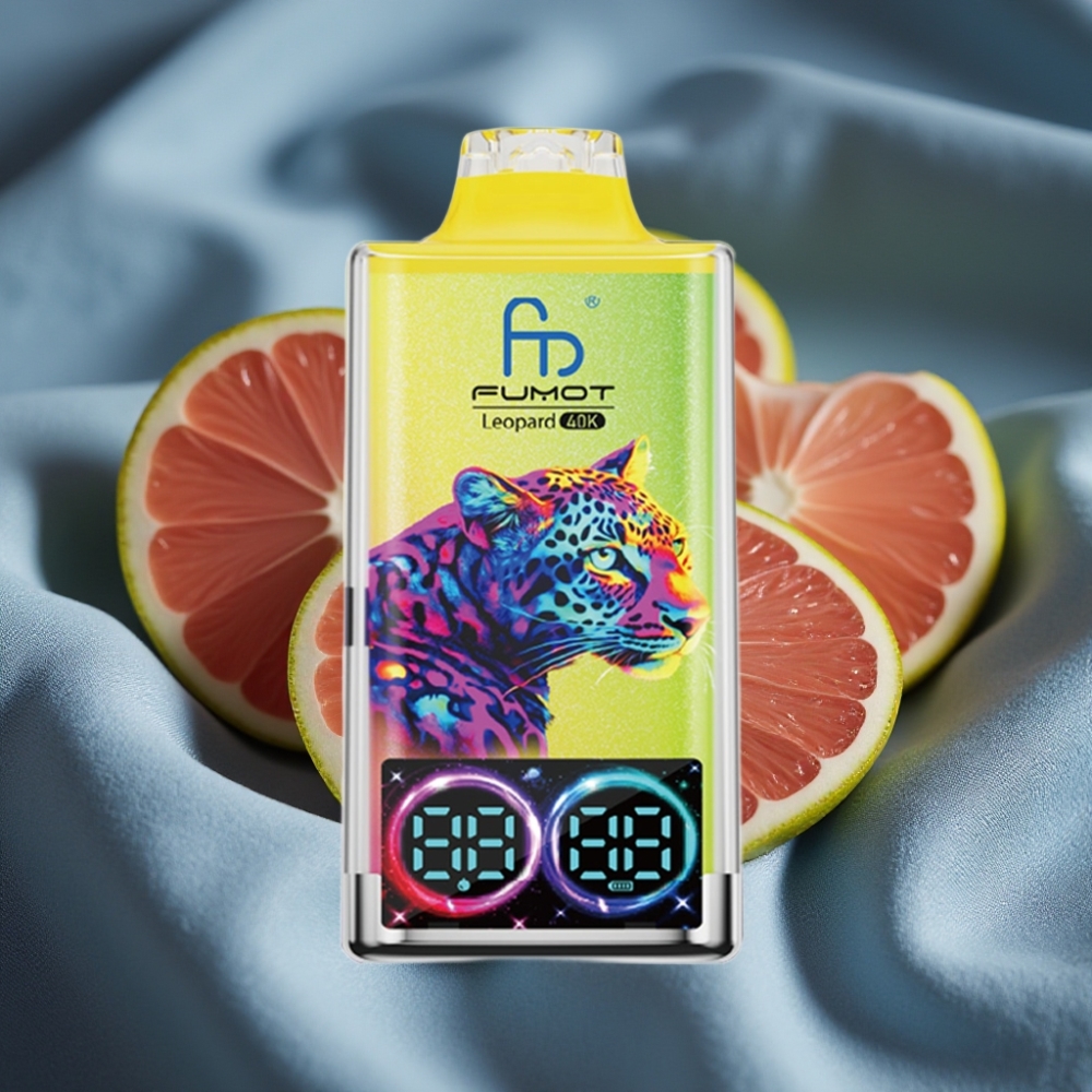 Fumot Leopard 40K Puffs 0%-5% Nikotin 700mAh Dual Mesh Type-C Pembe Limonata