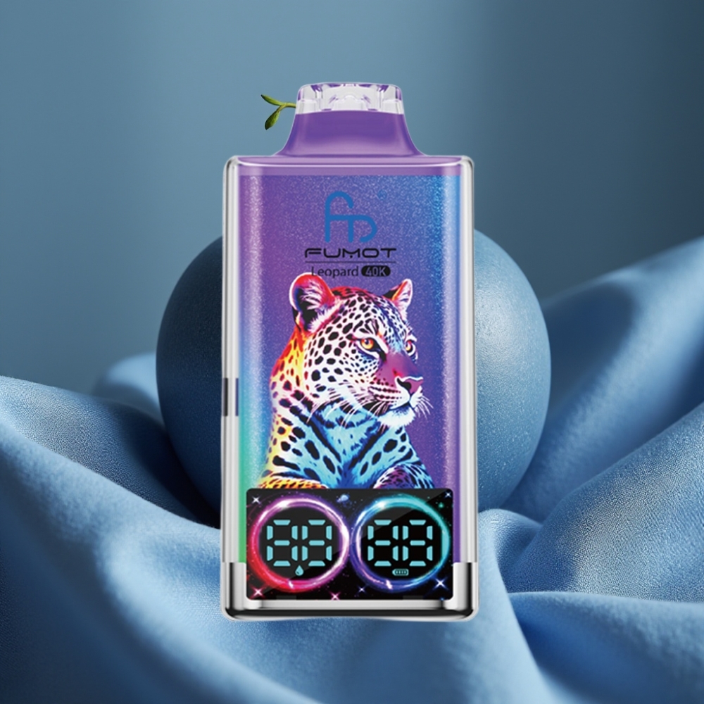 Fumot Leopard 40K Puffs 0-5% Nikotin 700mAh Dual Mesh Type-C Şarj Bay Mavi Aromalı