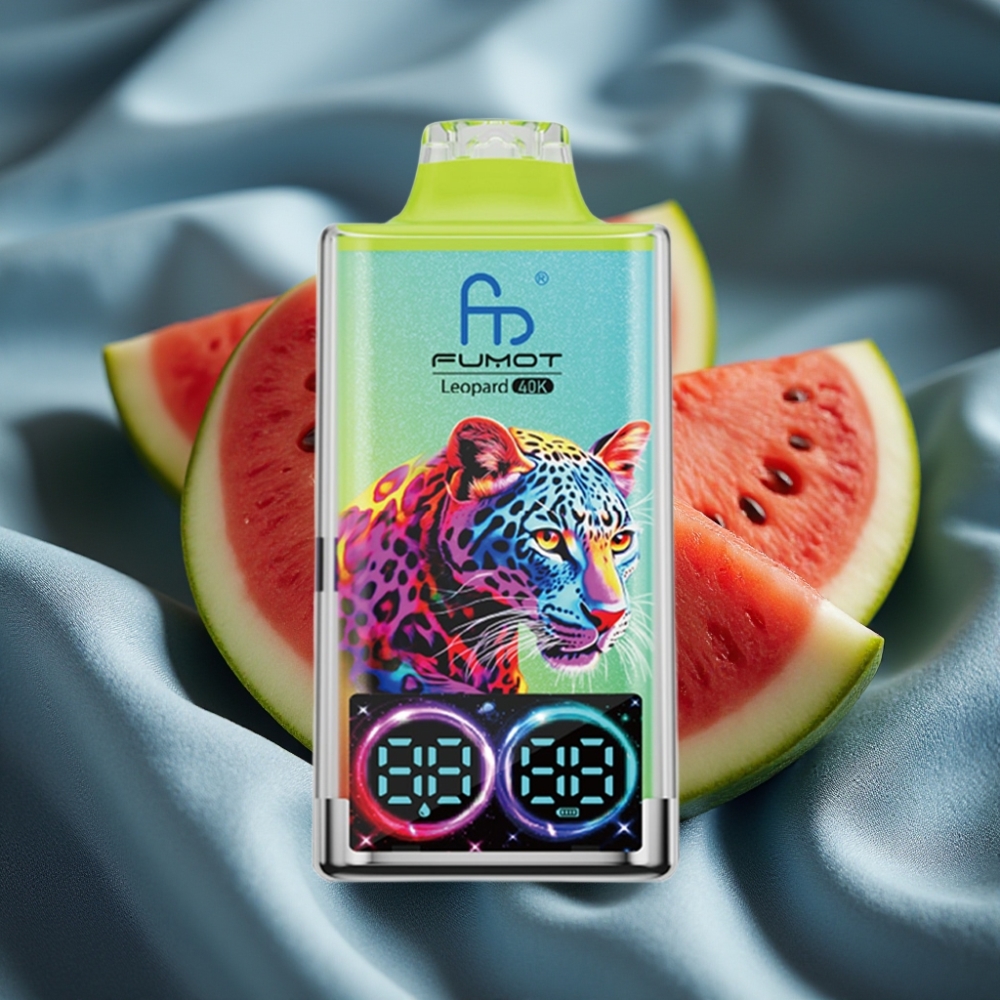 Fumot Leopard 40K Puffs 0%-5% Nikotin Dual Mesh Type-C Şarj Karpuz Buz