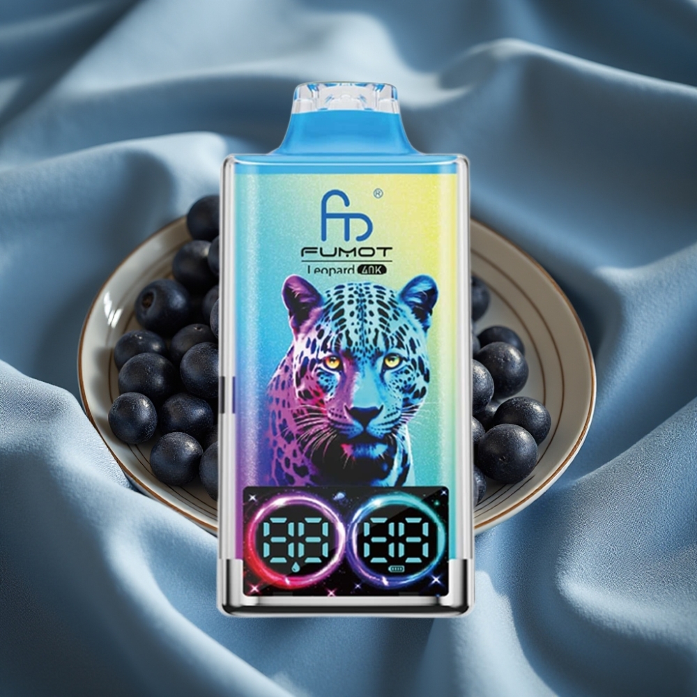 Fumot Leopard 40K Puffs Dual Mesh 700mAh Type-C Siyah Ejderha Buz Disposable Vape