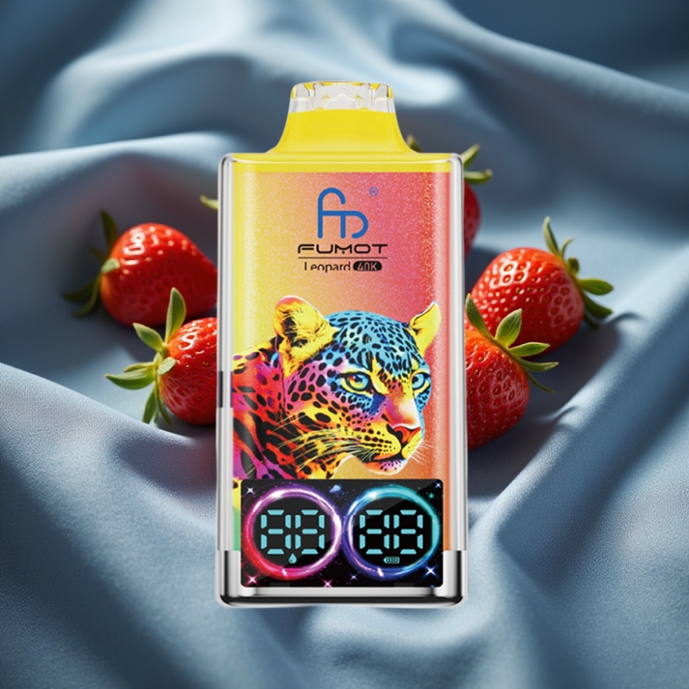 Fumot Leopard 40K Puffs Dual Mesh Type-C Çilek Buz Disposable Vape