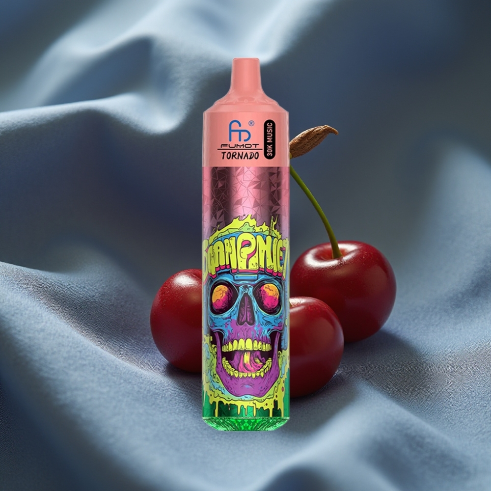 Fumot RandM Tornado 30000 Puff 30mL 1.0 Ohm Mesh Triple Kiraz LED Ekran