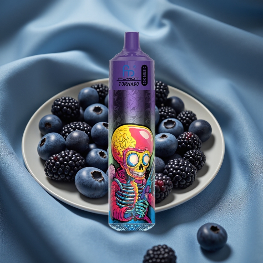 Fumot RandM Tornado 30000 Puff 30mL 5% 1.0 Ohm Mavi Böğürtlen