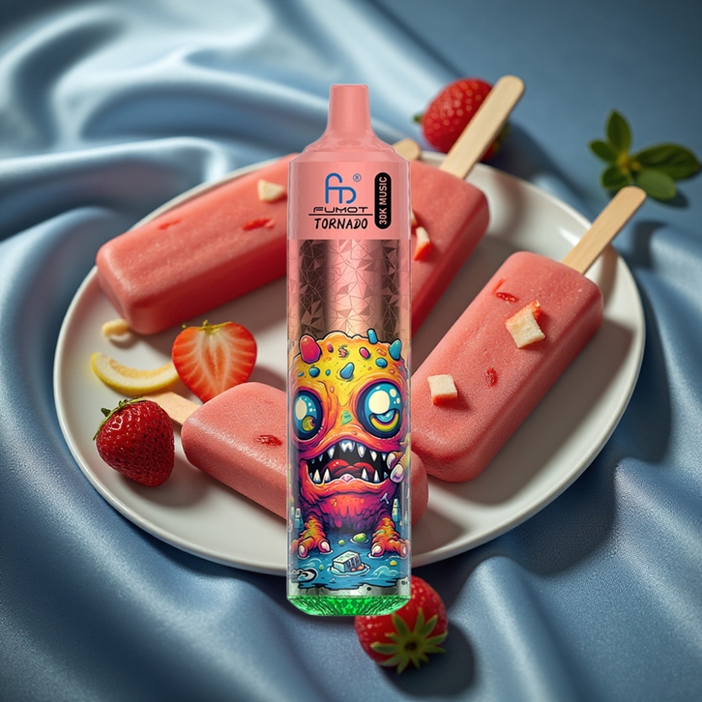 Fumot RandM Tornado 30000 Puffs 30mL 1.0 Ohm Şerit Bobin LED Ekran Buzlu Şeker