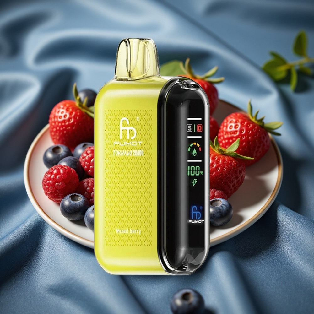 Fumot Tornado 20000 Puff Dual Mesh Coil Akıllı Ekran Hava Akış Kontrollü Karışık Meyve