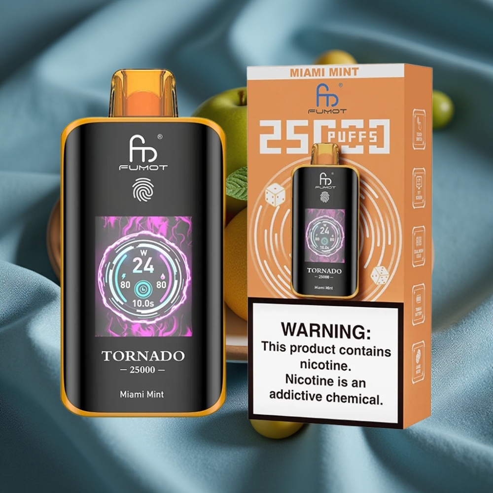 Fumot Tornado 25000 Puf HD Ekran 700mAh Şarj Edilebilir Miami Nanesi
