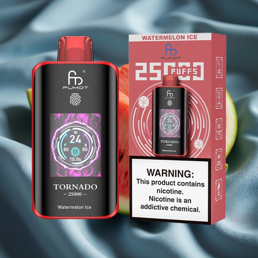 Fumot Tornado 25000 Puffs HD Ekran 700mAh Şarjlı Karpuz Buz