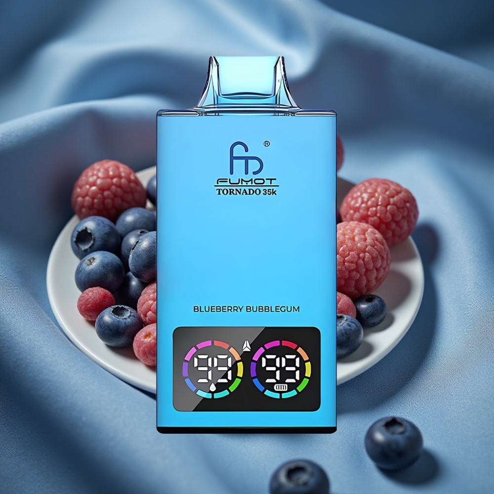 Fumot Tornado 35K Çift Mesh Bobinli 15ml USB-C Şarj Mavi Şeker Aromalı