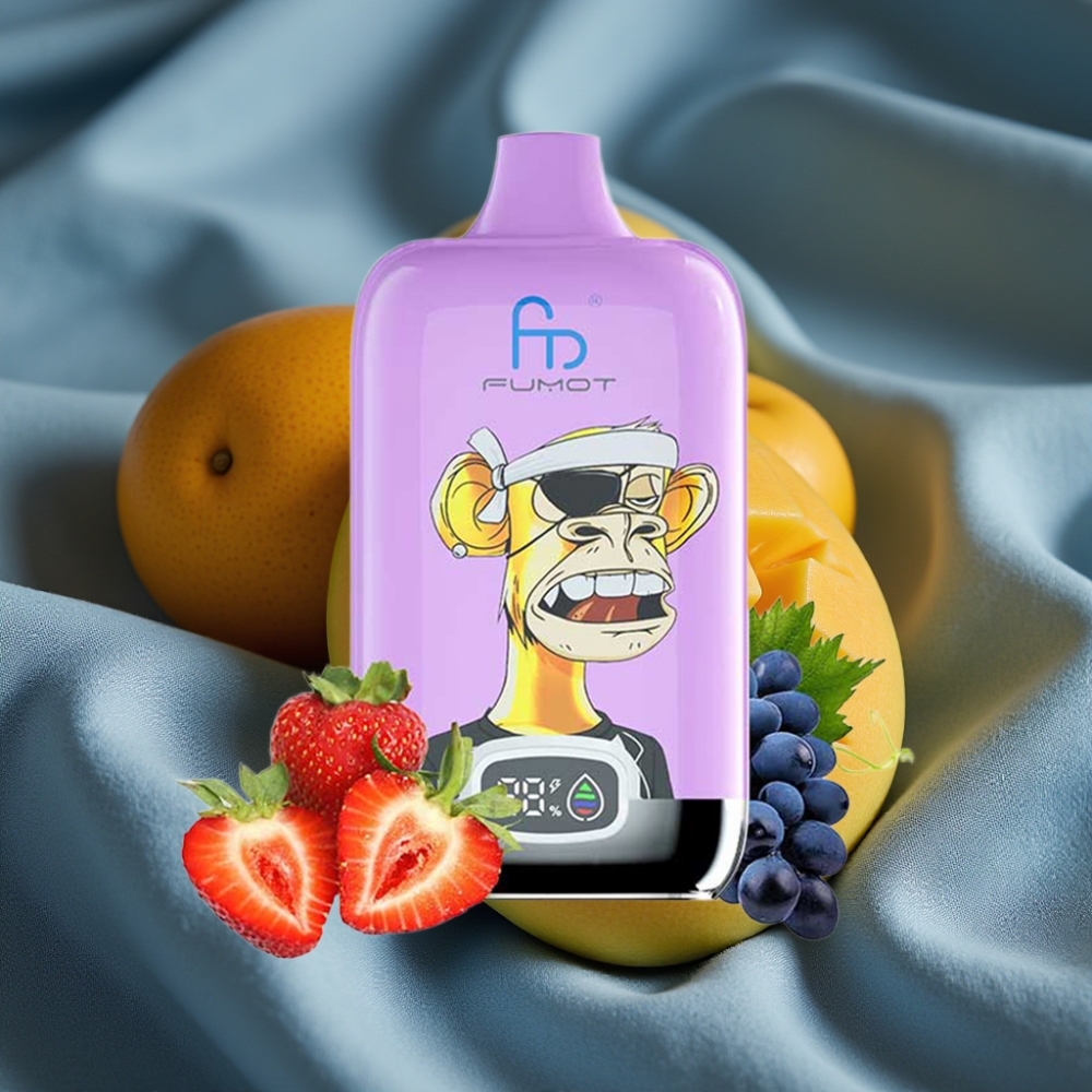 Fumot Tornado Digital Box 12000 Puff 20ml E-Sıvı Tip-C Şarj Mango Buzlu