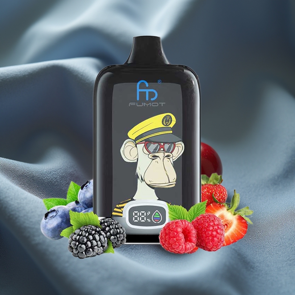 Fumot Tornado Digital Box 12000 Puffs 20ml Cherry Mesh Coil Type-C Şarj