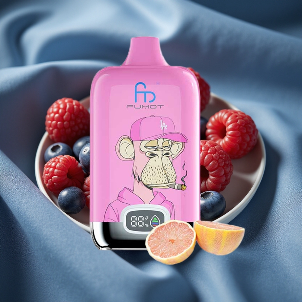 Fumot Tornado Digital Box 12000 Puffs 20ml Mavi Ahudulu Ahudulu Mesh Coil Type-C Şarj