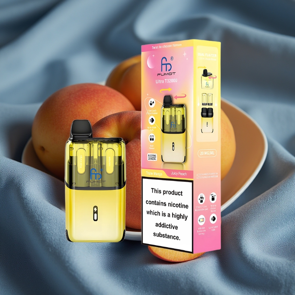 Fumot Ultra T32000 32000 Puff 800mAh Type-C Üçlü Mango - Şeftali Aromalı
