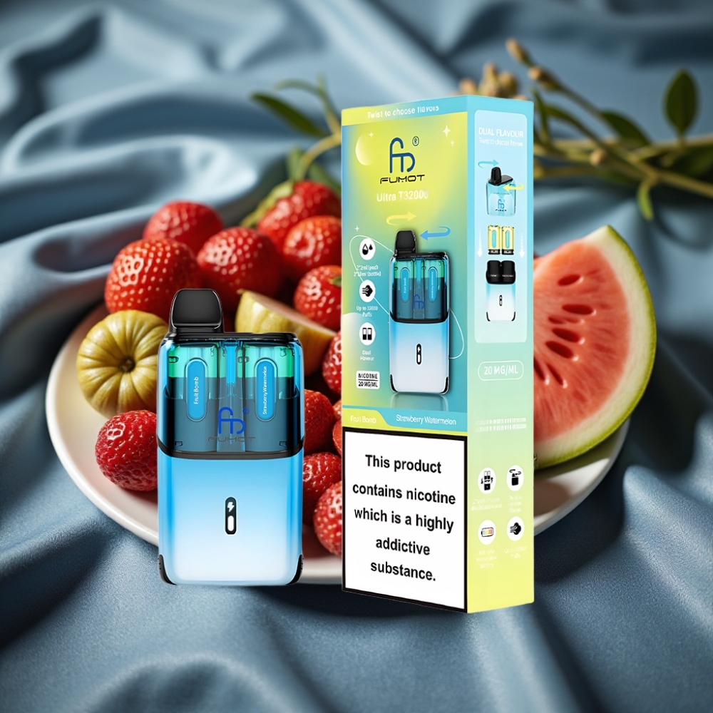 Fumot Ultra T32000 32000 Puff Type-C Hızlı Şarj Çilek-Karpuz Aromalı Disposable Vape