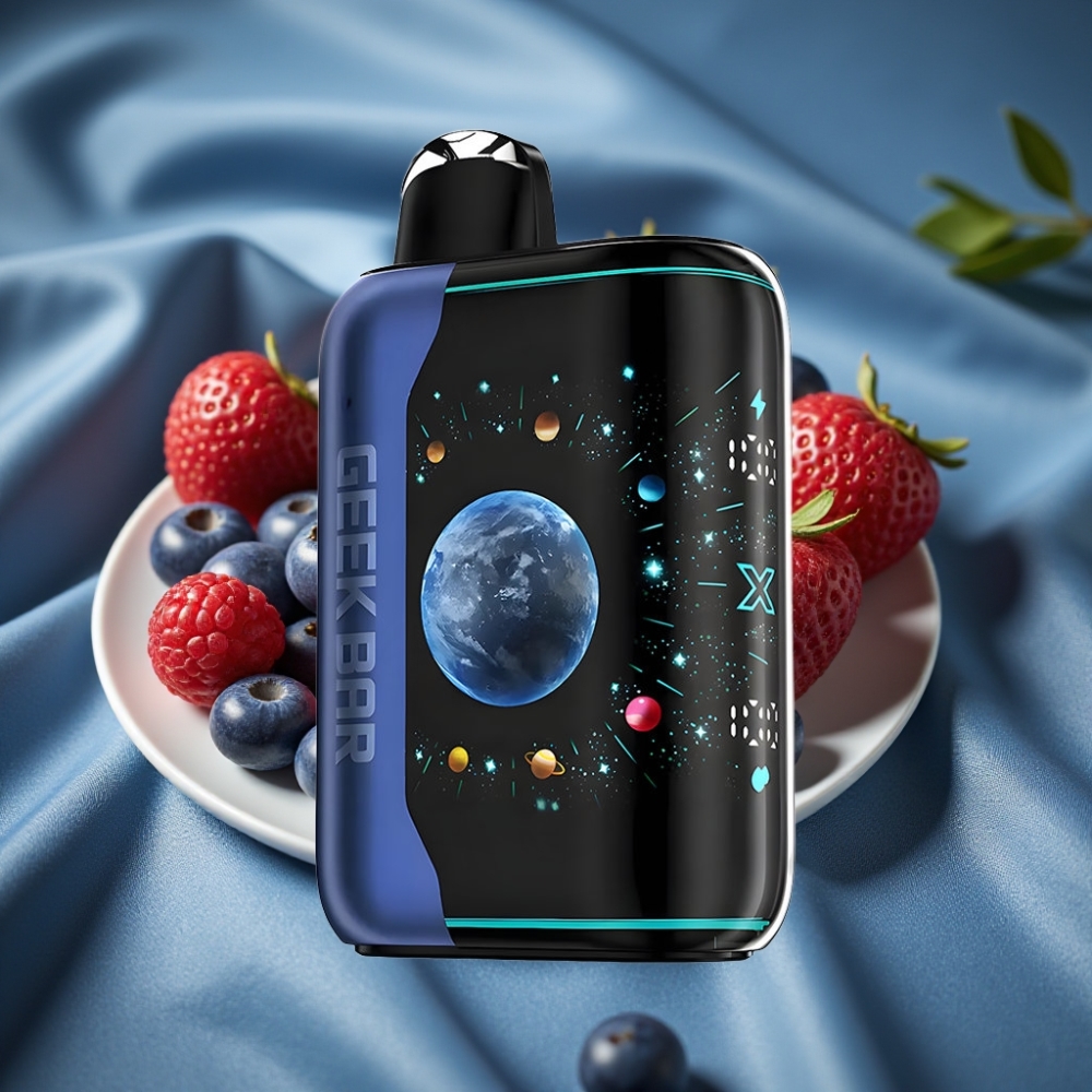 GEEK BAR Platinum Edition 25000 Puff USB-Type C Şarj Mavi Ahududu Buz