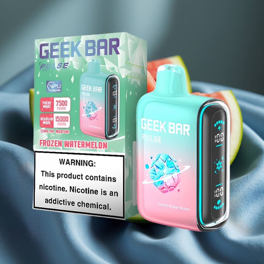 Geek Bar Pulse 15000 Puff 16ML 5% Nikotin Ayarlanabilir Hava Akışı Dondurulmuş Serisi