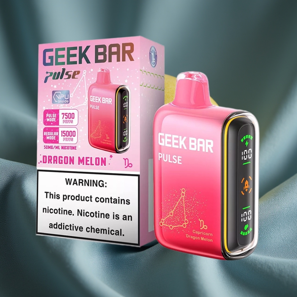 Geek Bar Pulse 15000 Puff 16ML 5% Nikotin Ayarlanabilir Hava Akışı USB Type-C Şarj