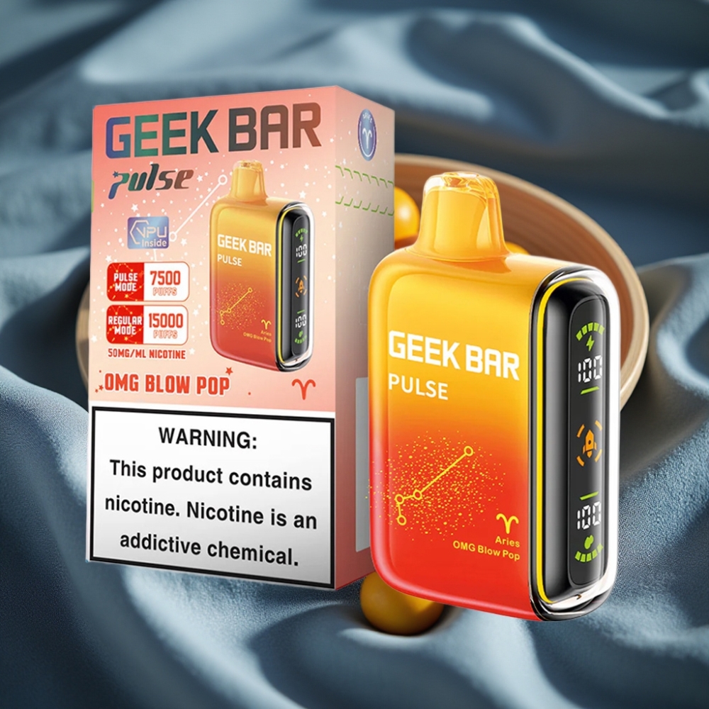 Geek Bar Pulse 15000 Puff 16ML 5% Nikotin Ayarlanabilir Hava Akışı USB Type-C Şarj