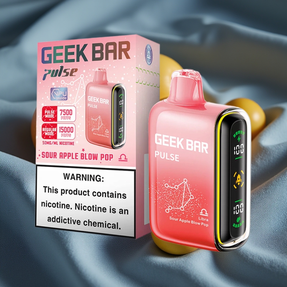 Geek Bar Pulse 15000 Puff 16ML 5% Nikotin Ayarlanabilir Hava Akışı USB Type-C Şarj