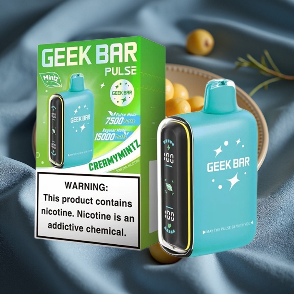 Geek Bar Pulse 15000 Puff Nane Edition 16ML Sıvı Kapasite %5 Nikotin Ayarlanabilir Hava Akışı