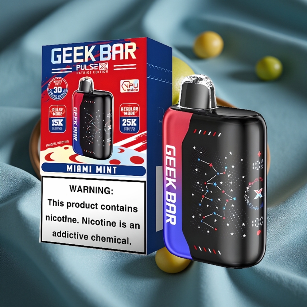 Geek Bar Pulse X 25000 Puff 18mL Önceden Doldurulmuş 0-5% Nikotin USB Type-C Şarj