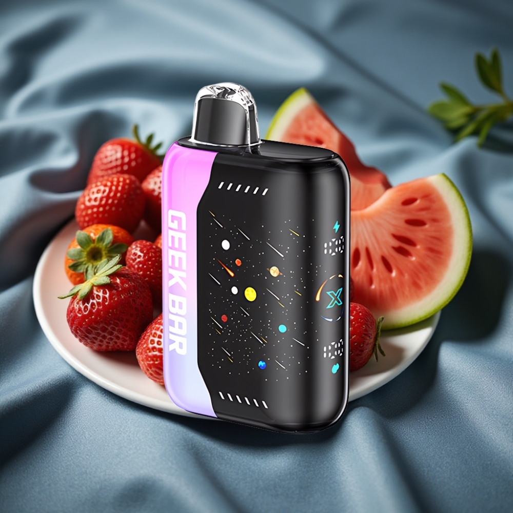 GEEK BAR Pulse X 42K Puffs Meteor Edition Çilek Karpuz 820mAh Hızlı Şarj 3D Kavisli Ekran