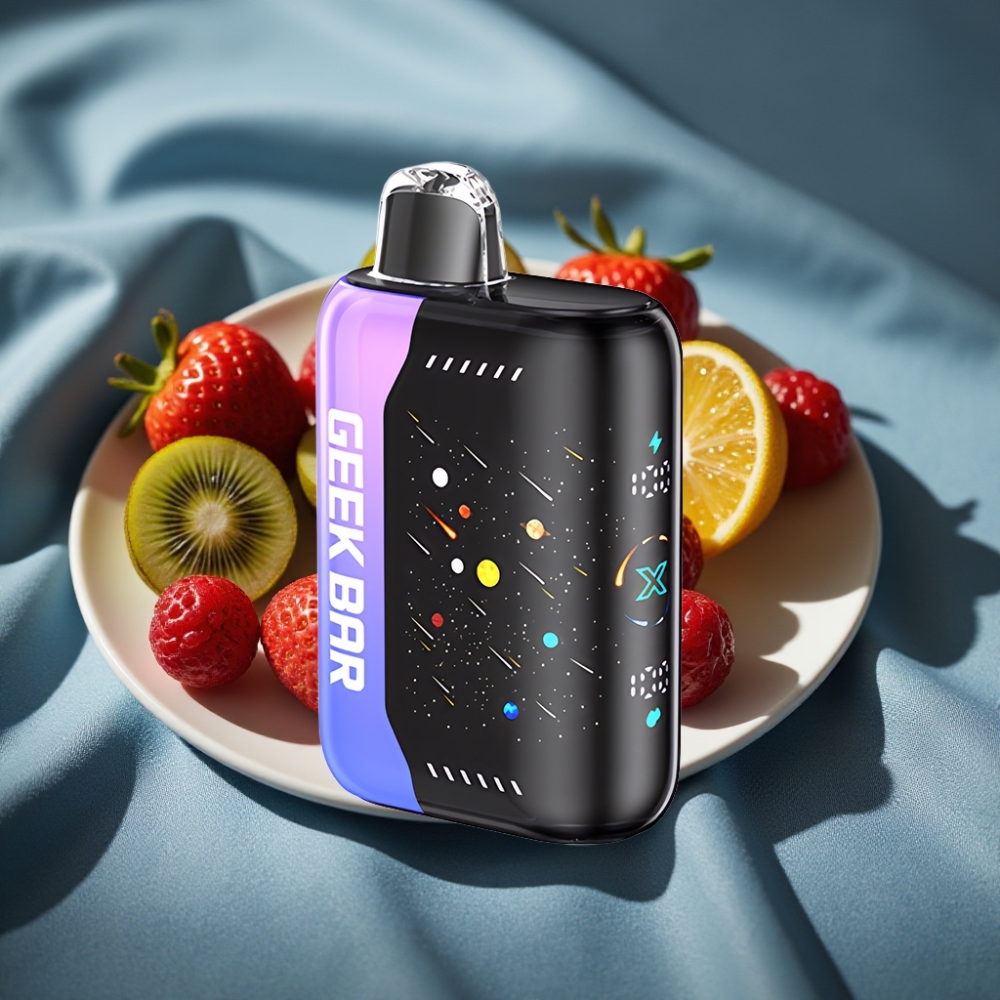 GEEK BAR Pulse X 42K Puffs Meteor Edition Çilek Kivi Buz Dual Mesh Coil 820mAh