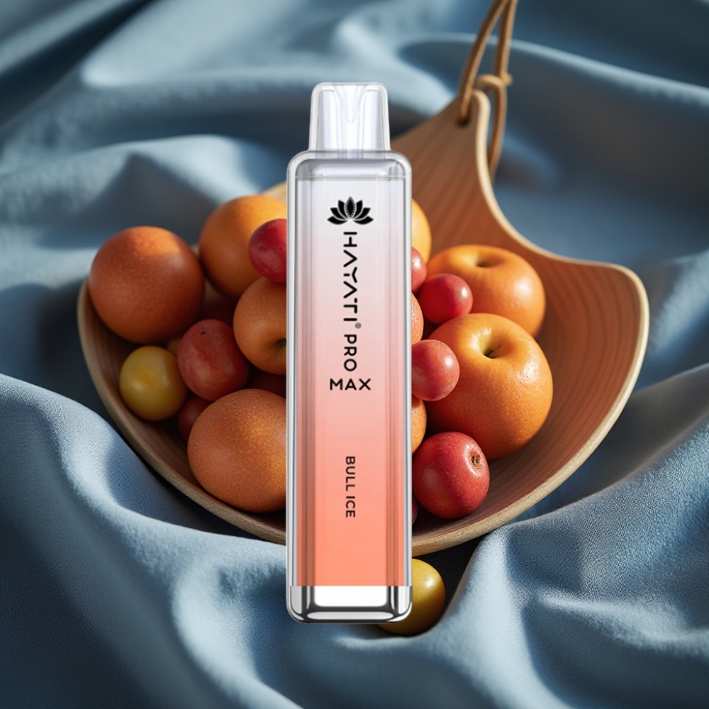 Hayati Pro Max 4000 Puf Çizgili Buz Rechargeable Çift 1.1 Ohm Mesh Coil LED Işık