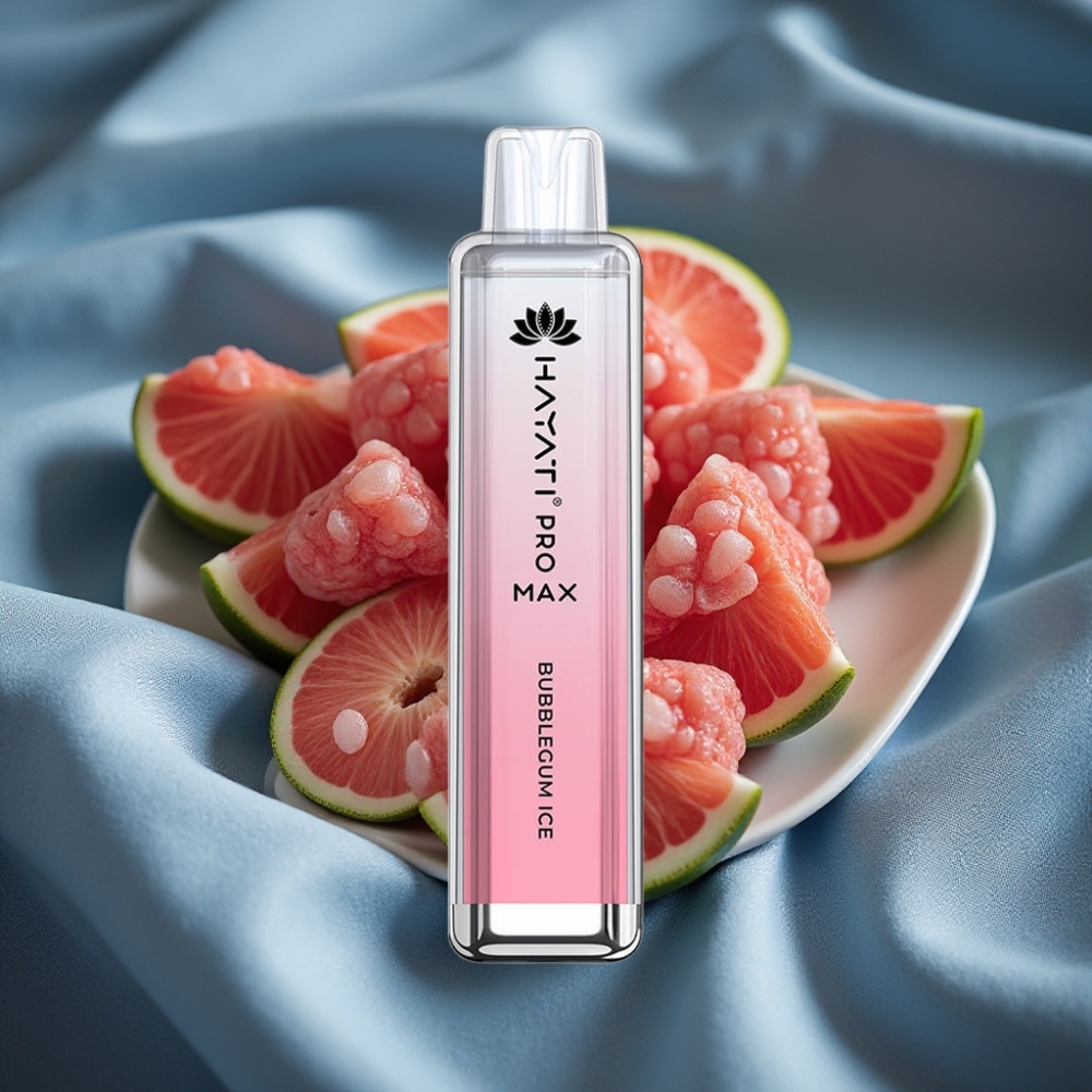 Hayati Pro Max 4000 Puff Şarj Edilebilir Crystal Görünüm Çift 1.1 Ohm Mesh Coil Sakız Buzu