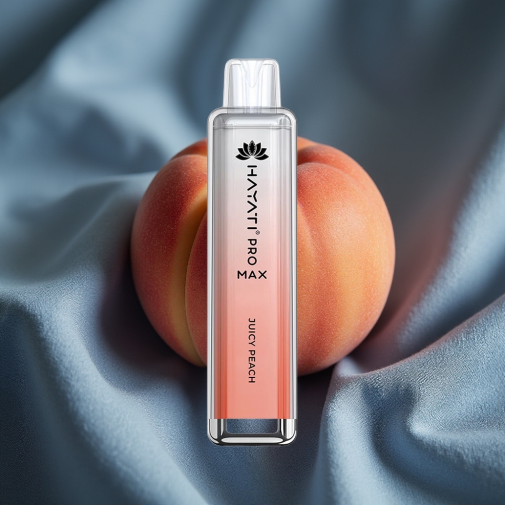 Hayati Pro Max 4000 Puff Şeftali Aromalı Çift 1.1 Ohm Mesh Bobinli Şarj Edilebilir