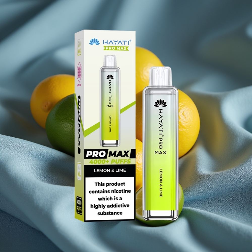 Hayati Pro Max 4000 Puff Çekmeyle Açılan Limon & Lime 1400mAh Şarj Edilebilir Crystal