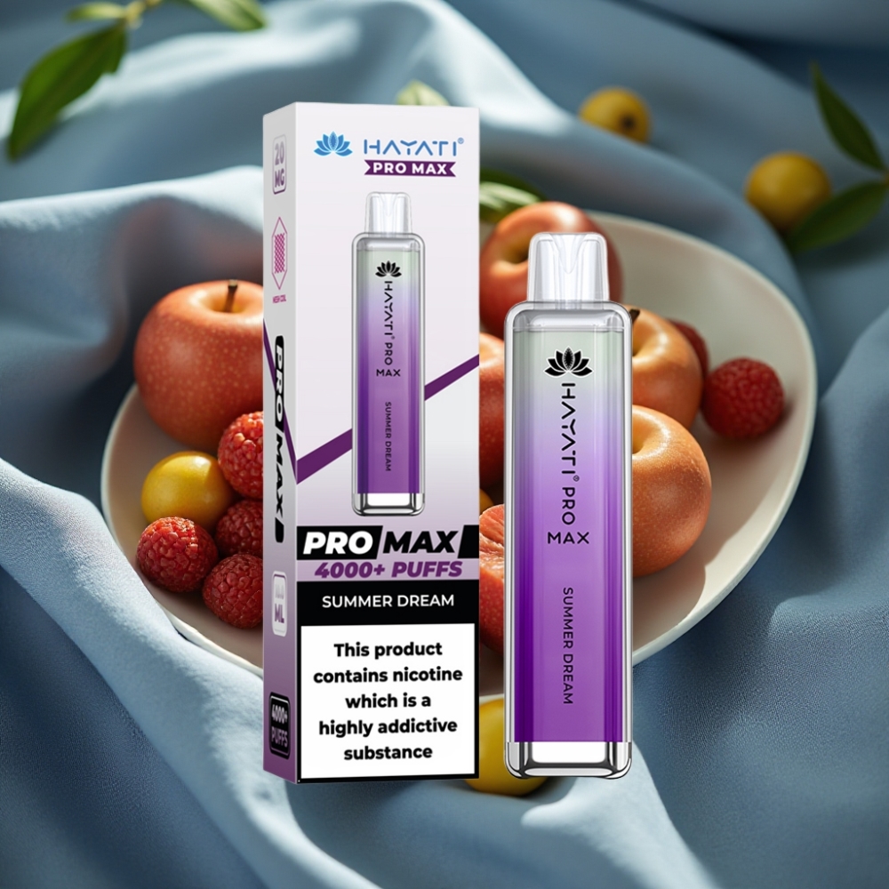 Hayati Pro Max 4000 Puff Çekmeyle Açılan Yaz Rüyası 1400mAh Şarjlı Crystal