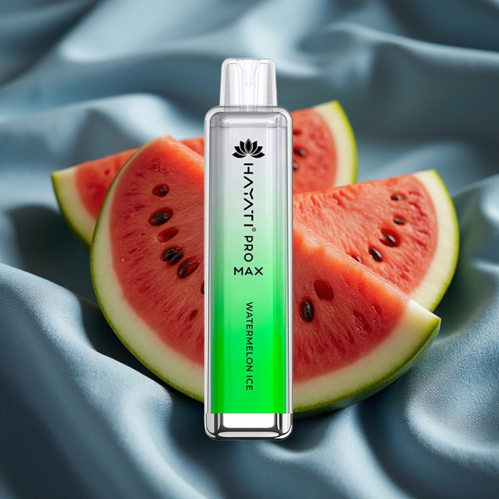 Hayati Pro Max 4000 Puff Çift 1.1 Ohm Mesh Coil Şarj Edilebilir Karpuz Buz