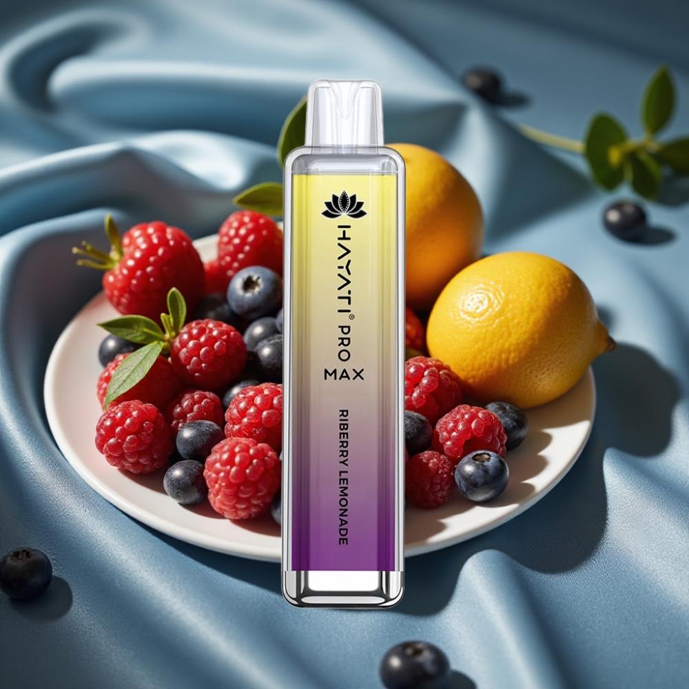 Hayati Pro Max 4000 Puff Çilekli Limon Aromalı Şarj Edilebilir Crystal LED