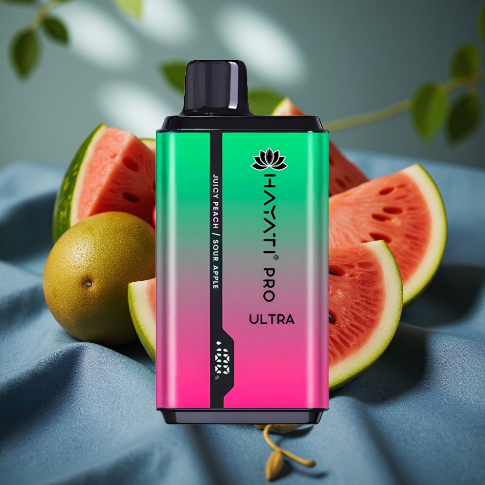 Hayati Pro Ultra 15000 Puff 2×12ml %2 Nikotin Karpuz Kivi Çarkıfelek Aromalı