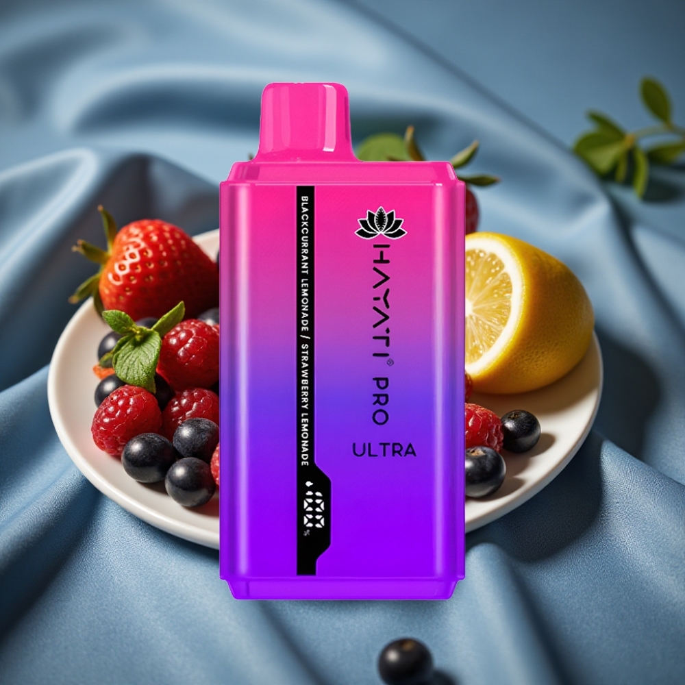 Hayati Pro Ultra 15000 Puff 850mAh 2×12ml 2% Böğürtlen Limonata Çilek Limonata