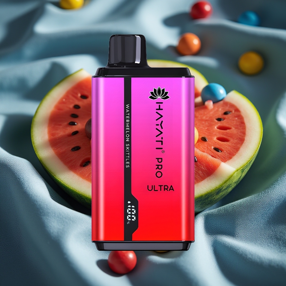 Hayati Pro Ultra 15000 Puff 850mAh 2×12ml 2% Karpuz Skittles