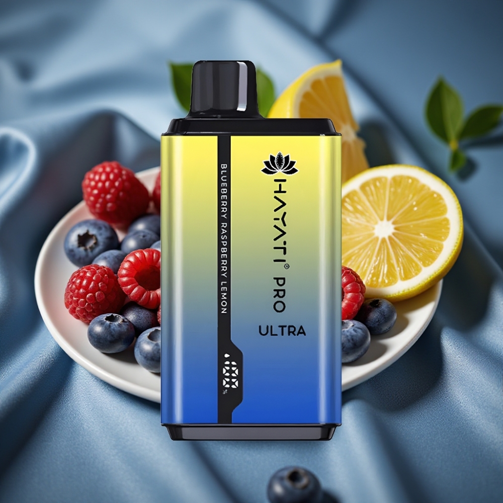 Hayati Pro Ultra 15000 Puff 850mAh 2×12ml %2 Nikotin Böğürtlen Ahududu Limon