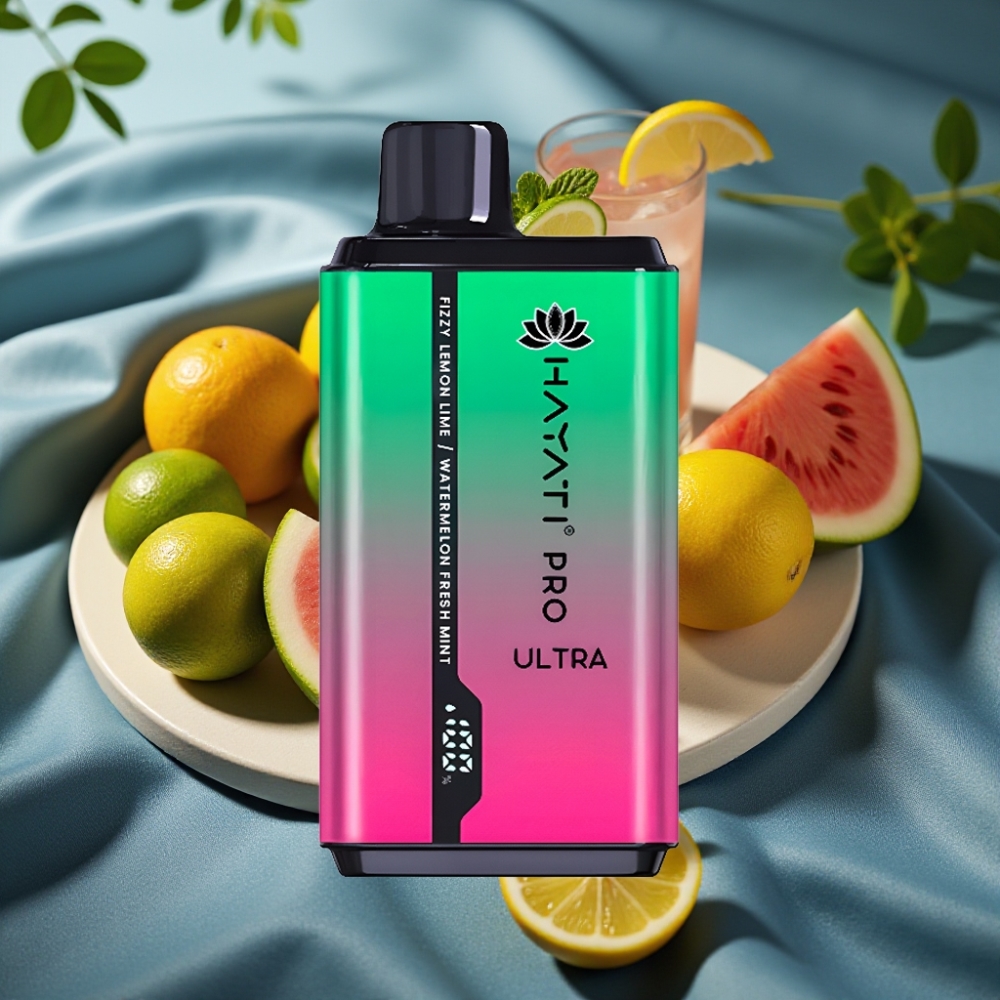Hayati Pro Ultra 15000 Puff 850mAh 2×12ml %2 Nikotin Gazlı Limon & Lime Karpuz Nane Aromalı